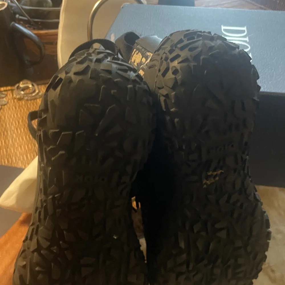 Christian Diors B28 HT - High Top Sneakers - Oblique Transparency - Beige/Black - Picture 7 of 13